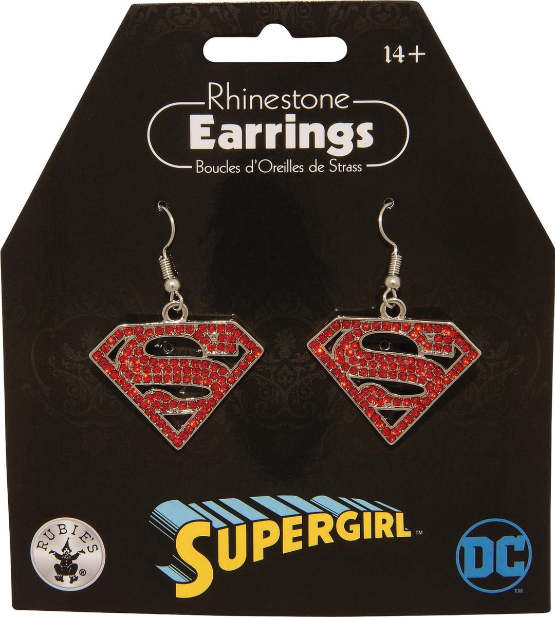 RUBIES USA - Supergirl oorbellen met strass - Accessoires > Sieraden